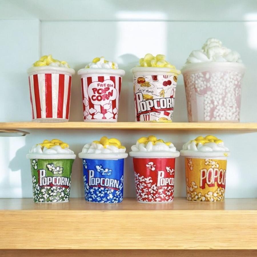 1点）ミニチュア ポップコーン ポップコーンミニフィギュア ミニチュア
