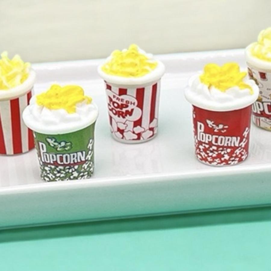 1点）ミニチュア ポップコーン ポップコーンミニフィギュア ミニチュア