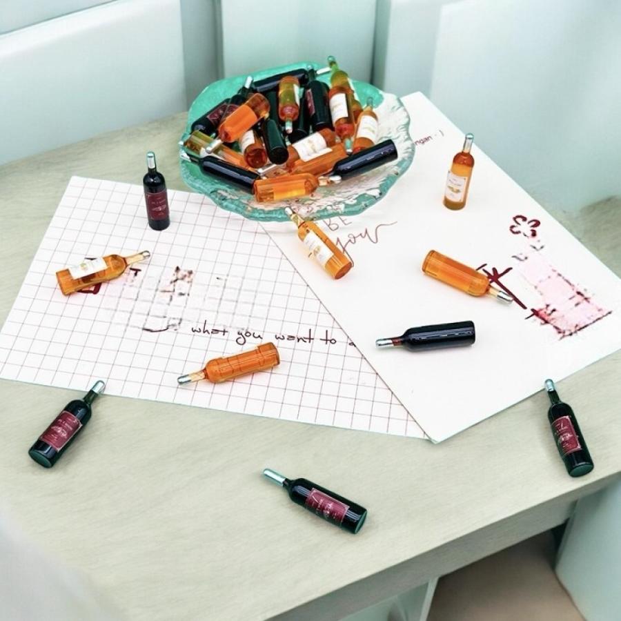 1点）ミニチュアワインボトル DIYキット ミニチュアキット ミニボトル