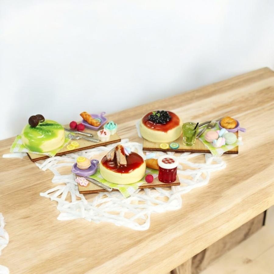 1セット選べる3種） ミニチュアデザートプレートセット（ケーキ