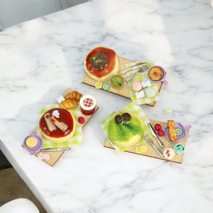 1セット選べる3種） ミニチュアデザートプレートセット（ケーキ