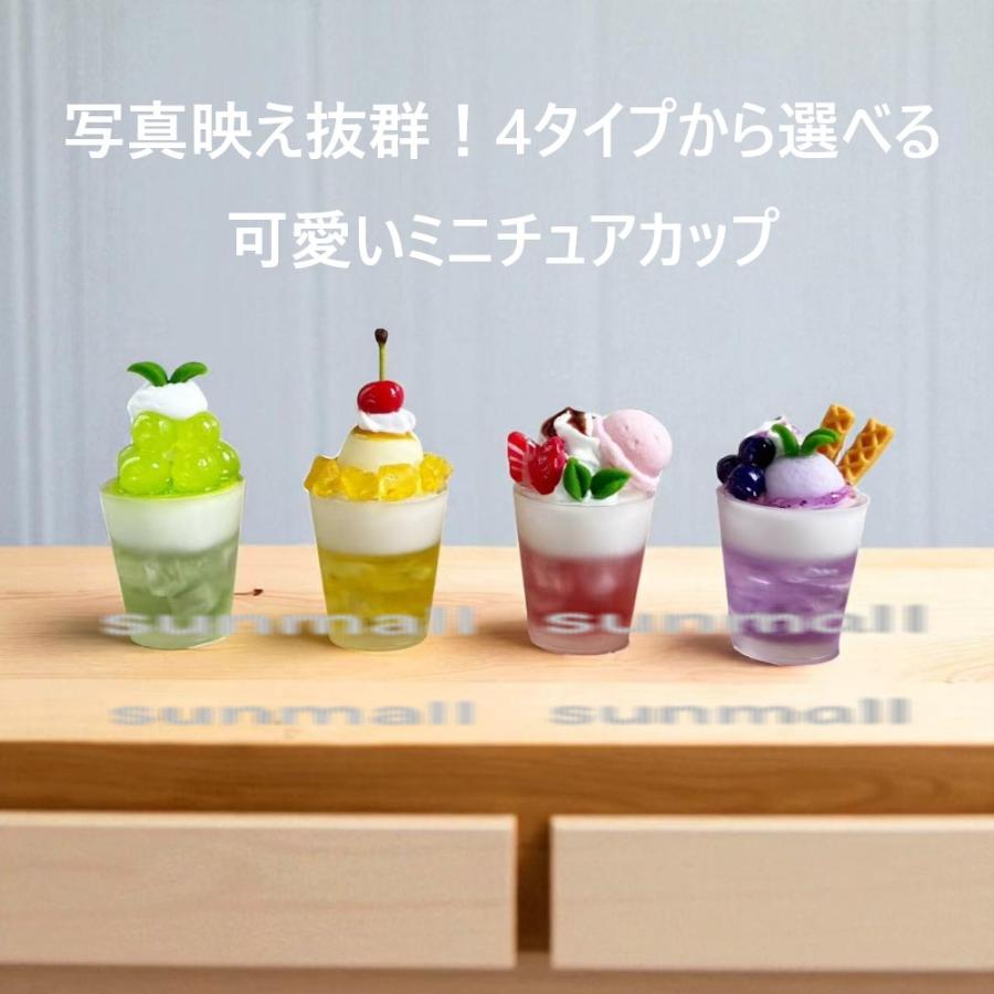 1点）ミニチュア デザート 4タイプ選択／ドールハウス ジオラマ 小物