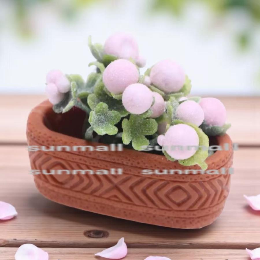 1点販売】【選べる4色】ドールハウス用ミニチュアベリー鉢植え