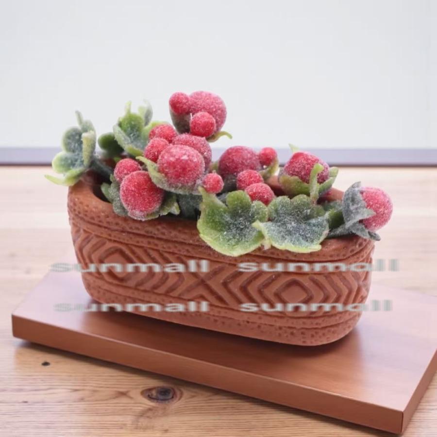 1点販売】【選べる4色】ドールハウス用ミニチュアベリー鉢植え