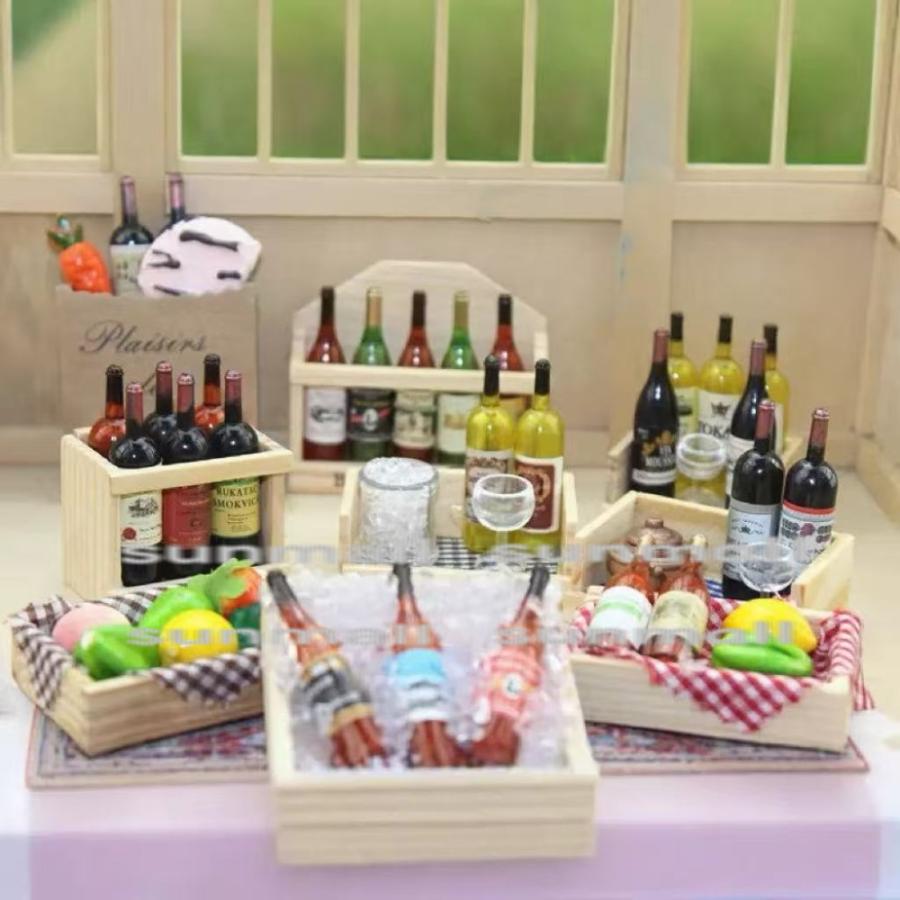【1点のみ販売】【9タイプ選択可】【ランダム発送】ミニチュア ワイン＆野菜 マグネット ドールハウス ミニチュア雑貨 ミニチュア食品 ミニチュアワイン |  | 13