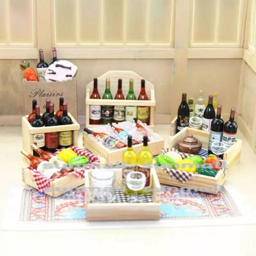 【1点のみ販売】【9タイプ選択可】【ランダム発送】ミニチュア ワイン＆野菜 マグネット ドールハウス ミニチュア雑貨 ミニチュア食品 ミニチュアワイン |  | 14