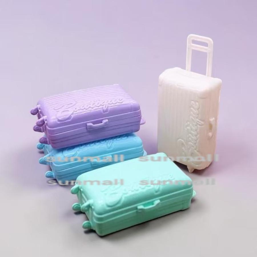 【1点のみ販売】【選べる4色】ミニチュア スーツケース キャリーケース ドール用 開閉式 小物収納 ミニキャリー ドールハウス ジオラマ 撮影小物 DIY レジン |  | 18
