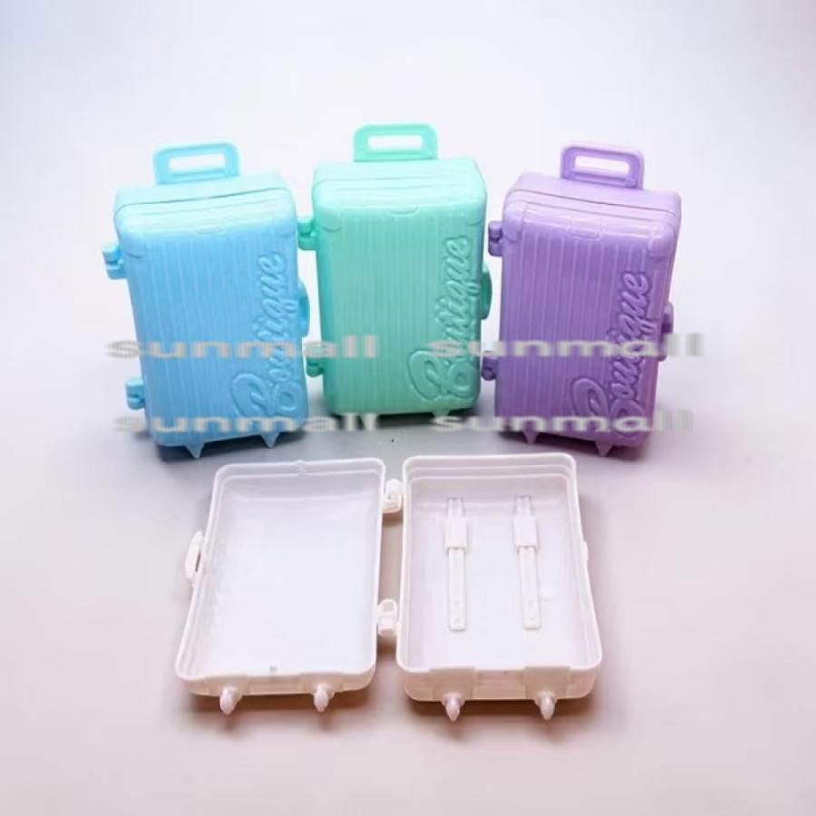 【1点のみ販売】【選べる4色】ミニチュア スーツケース キャリーケース ドール用 開閉式 小物収納 ミニキャリー ドールハウス ジオラマ 撮影小物 DIY レジン |  | 05