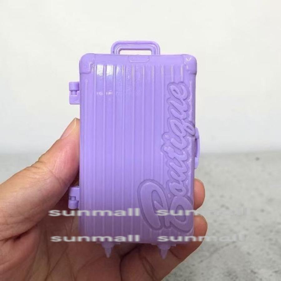 【1点のみ販売】【選べる4色】ミニチュア スーツケース キャリーケース ドール用 開閉式 小物収納 ミニキャリー ドールハウス ジオラマ 撮影小物 DIY レジン |  | 07