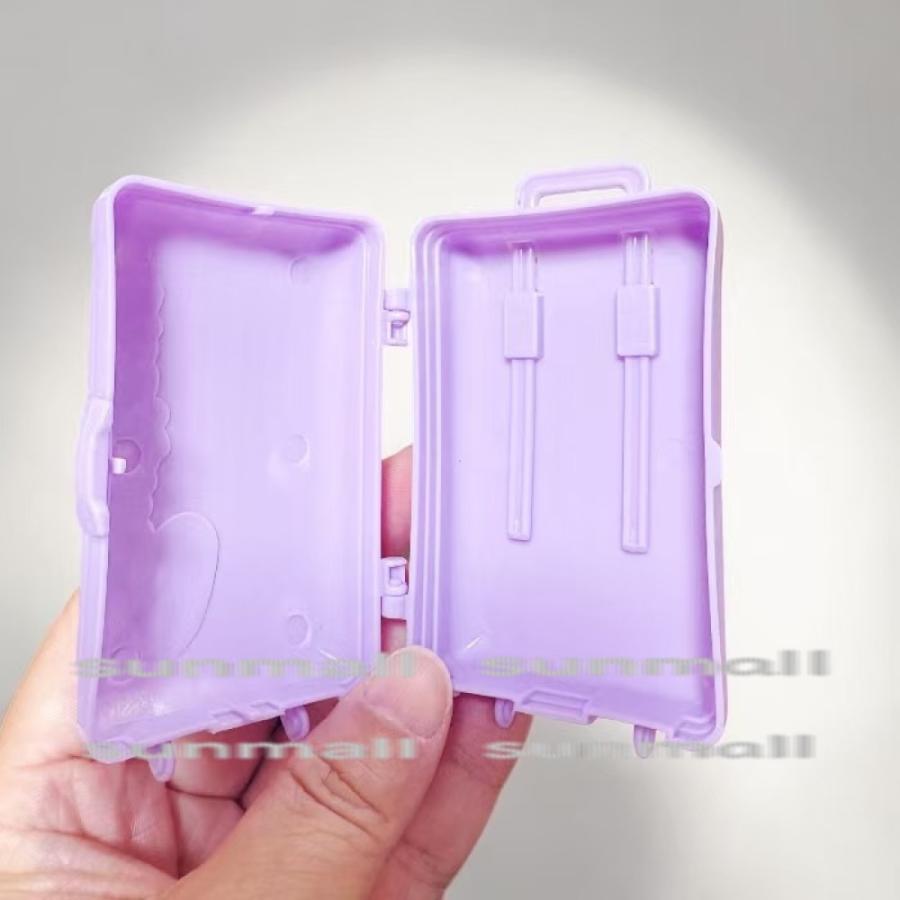 【1点のみ販売】【選べる4色】ミニチュア スーツケース キャリーケース ドール用 開閉式 小物収納 ミニキャリー ドールハウス ジオラマ 撮影小物 DIY レジン |  | 08