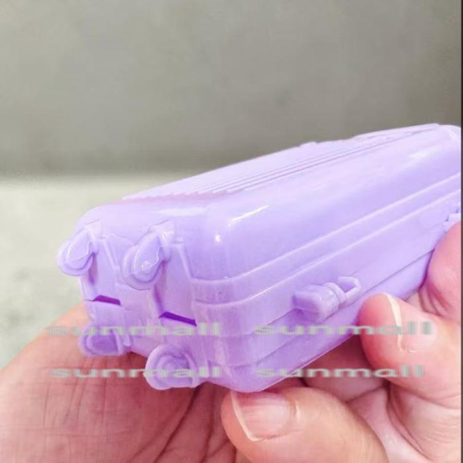 【1点のみ販売】【選べる4色】ミニチュア スーツケース キャリーケース ドール用 開閉式 小物収納 ミニキャリー ドールハウス ジオラマ 撮影小物 DIY レジン |  | 09