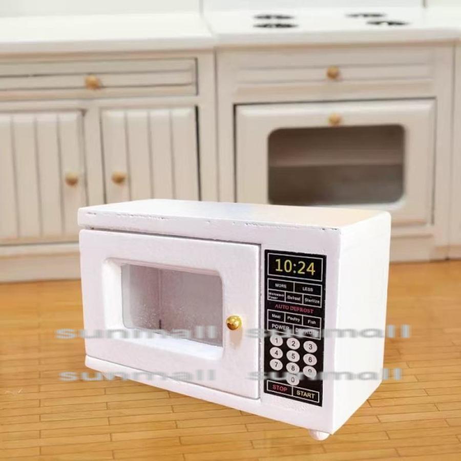 【1点販売】ミニチュア 電子レンジ 木製 ドア開閉可能 ドールハウス 家具 ミニチュア家電 約6.5cm DIY ジオラマ 撮影小物 ハンドメイド インテリア 模型 |  | 10