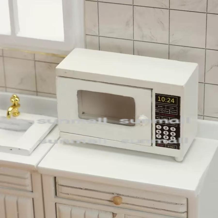 【1点販売】ミニチュア 電子レンジ 木製 ドア開閉可能 ドールハウス 家具 ミニチュア家電 約6.5cm DIY ジオラマ 撮影小物 ハンドメイド インテリア 模型 |  | 11