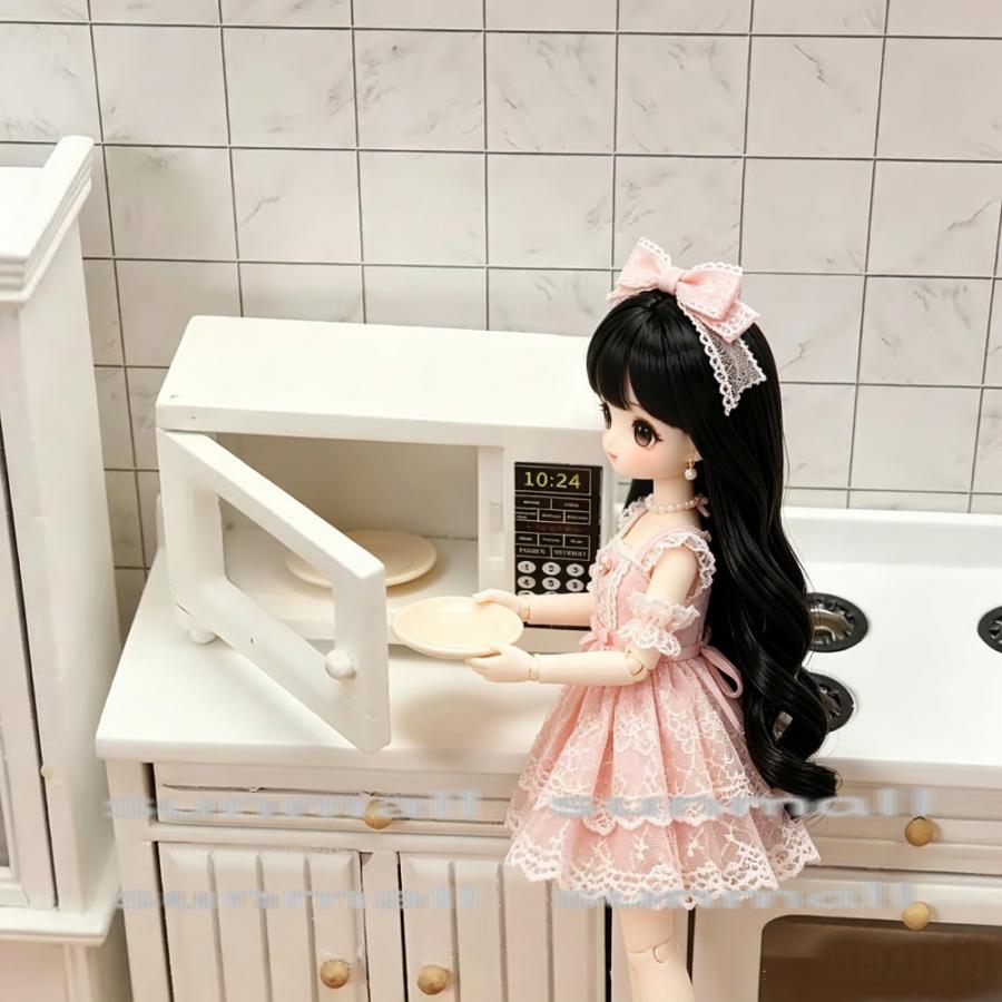 【1点販売】ミニチュア 電子レンジ 木製 ドア開閉可能 ドールハウス 家具 ミニチュア家電 約6.5cm DIY ジオラマ 撮影小物 ハンドメイド インテリア 模型 |  | 02