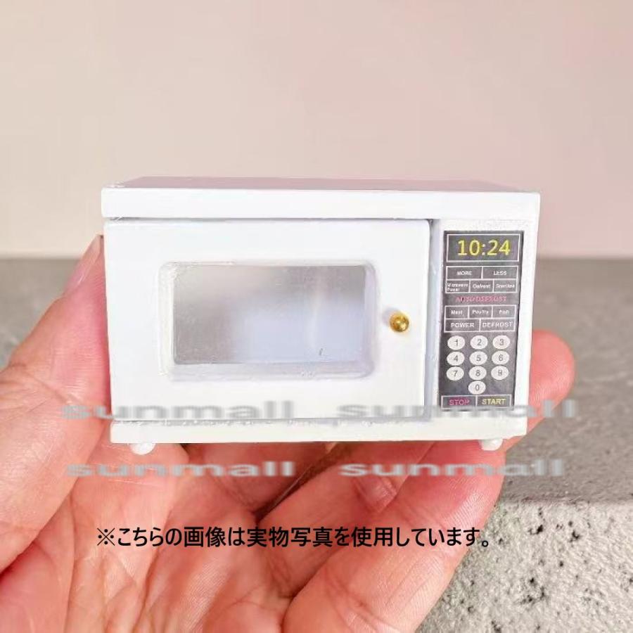 【1点販売】ミニチュア 電子レンジ 木製 ドア開閉可能 ドールハウス 家具 ミニチュア家電 約6.5cm DIY ジオラマ 撮影小物 ハンドメイド インテリア 模型 |  | 05
