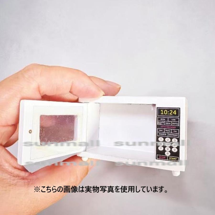 【1点販売】ミニチュア 電子レンジ 木製 ドア開閉可能 ドールハウス 家具 ミニチュア家電 約6.5cm DIY ジオラマ 撮影小物 ハンドメイド インテリア 模型 |  | 06