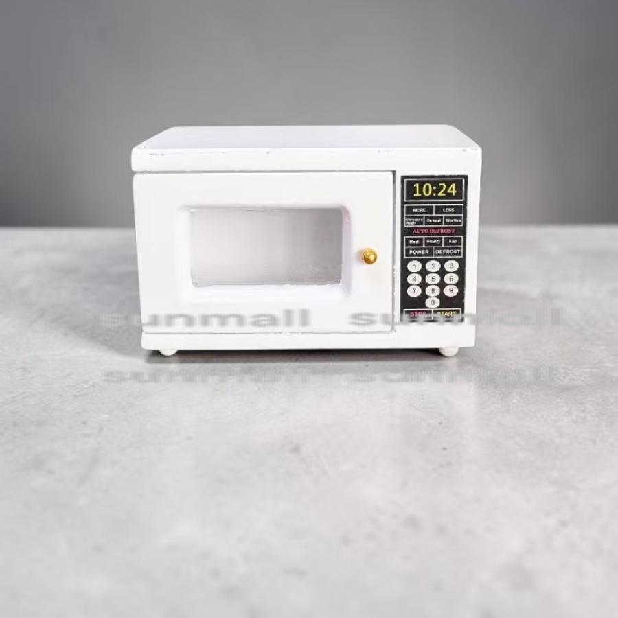【1点販売】ミニチュア 電子レンジ 木製 ドア開閉可能 ドールハウス 家具 ミニチュア家電 約6.5cm DIY ジオラマ 撮影小物 ハンドメイド インテリア 模型 |  | 09