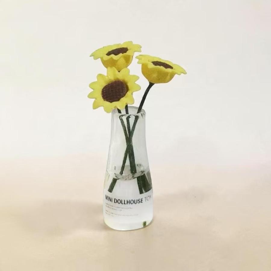 【1点のみ販売】【全7種類から選べる】ミニチュア 花瓶 造花 フラワー 7種類から選べる 1点販売 約47mm ドールハウス小物 ミニチュアインテリア ジオラマ |  | 12