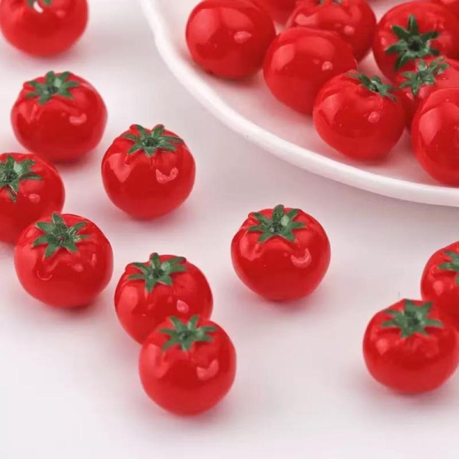 【1点販売】ミニチュア トマト 1点販売 約16mm ドールハウス ミニチュアフード 野菜 食品サンプル風 リアル 撮影小物 |  | 07