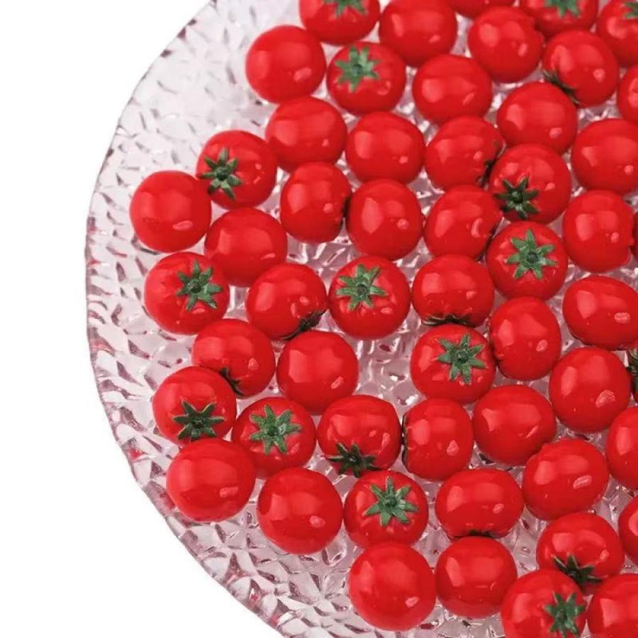 【1点販売】ミニチュア トマト 1点販売 約16mm ドールハウス ミニチュアフード 野菜 食品サンプル風 リアル 撮影小物 |  | 08
