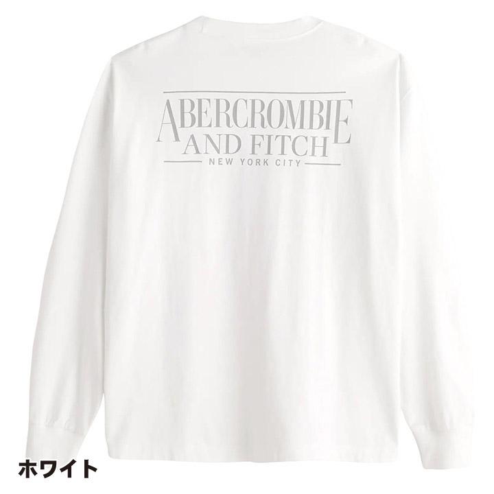 アバクロンビー＆フィッチ メンズ オーバーサイズ ロングスリーブ ヘビーウェイト プリントロゴグラフィック 長袖Tシャツ Abercrombie&Fitch｜unechambre｜02