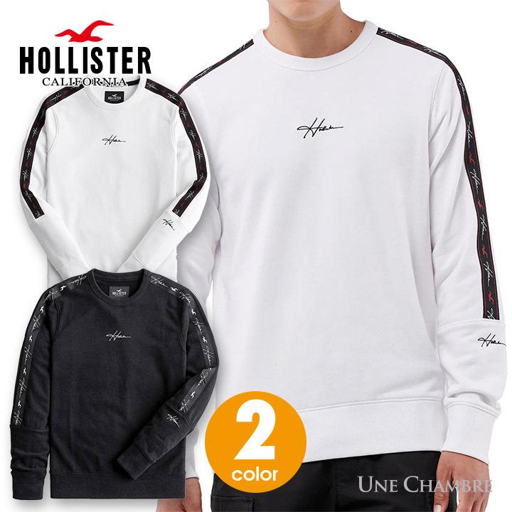 ホリスター メンズ 刺繍ロゴグラフィック テリー クルーネックスウェットシャツ トレーナー 裏毛 裏パイル地 Hollister 2カラー ホワイト ブラック Ho2981sw アンシャンブル 通販 Yahoo ショッピング