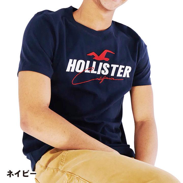 ホリスター メンズ 刺繍 アップリケ プリントロゴグラフィック半袖Tシャツ Hollister Logo Graphic Tee 2カラー｜unechambre｜10
