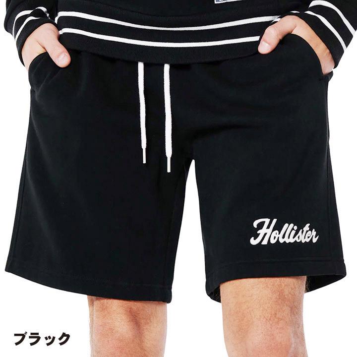 ホリスター メンズ 刺繍ロゴグラフィック フリースショートパンツ 9 
