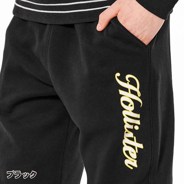 ホリスター メンズ リラックス ロゴプリントグラフィック スウェットパンツ 裏起毛 Hollister Relaxed Logo Icon Fleece Pants 2カラー｜unechambre｜06