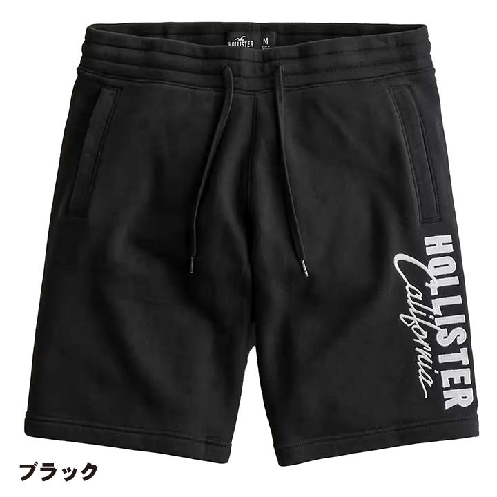 ホリスター メンズ 刺繍ロゴグラフィック フリースショートパンツ 9インチ 裏起毛 Hollister Fleece Shorts ハーフパンツ スウェット ショーツ 4カラー｜unechambre｜02