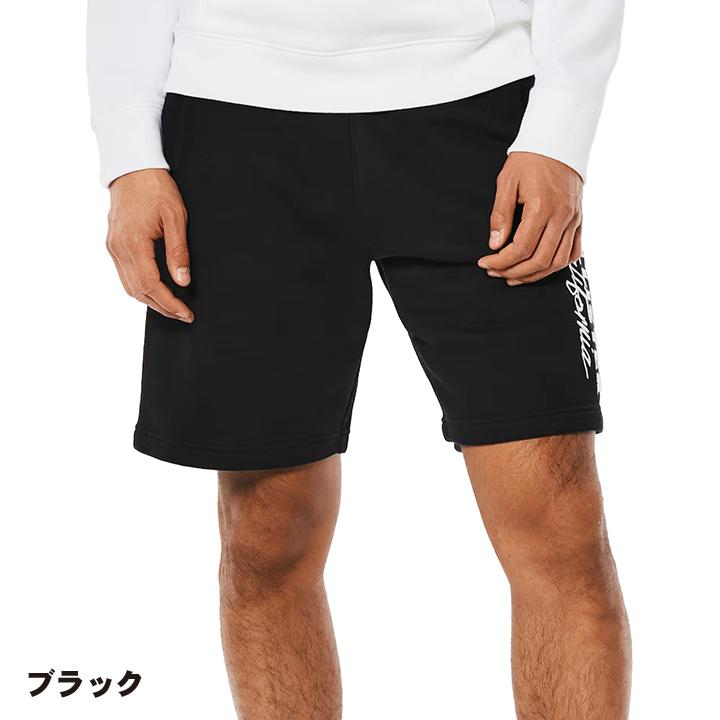 ホリスター メンズ 刺繍ロゴグラフィック フリースショートパンツ 9インチ 裏起毛 Hollister Fleece Shorts ハーフパンツ スウェット ショーツ 4カラー｜unechambre｜03