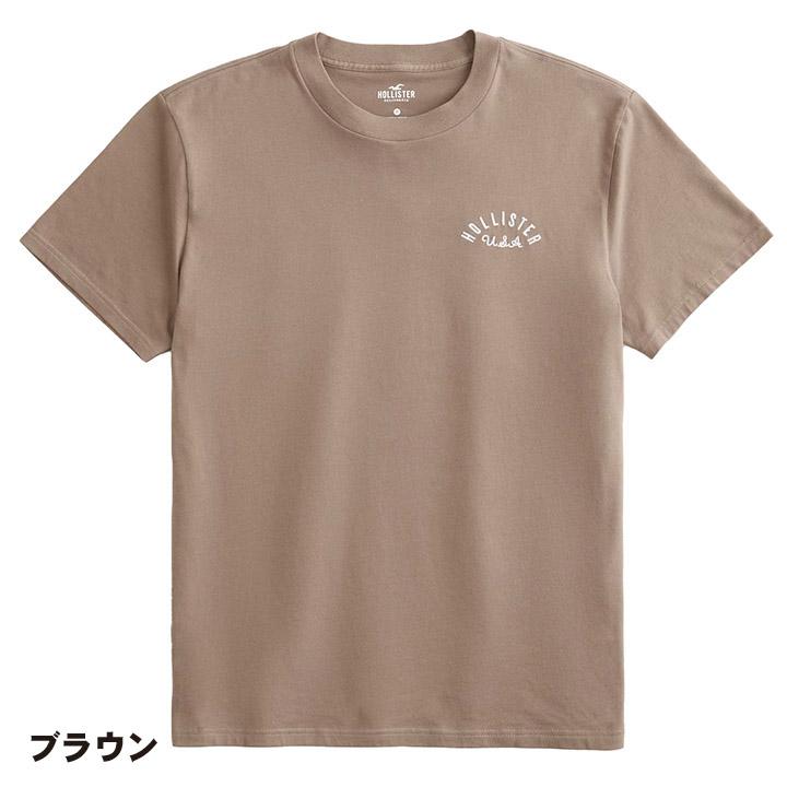 ホリスター メンズ 刺繍 アップリケ プリントロゴグラフィック半袖Tシャツ Hollister Logo Graphic Tee 4カラー｜unechambre｜15