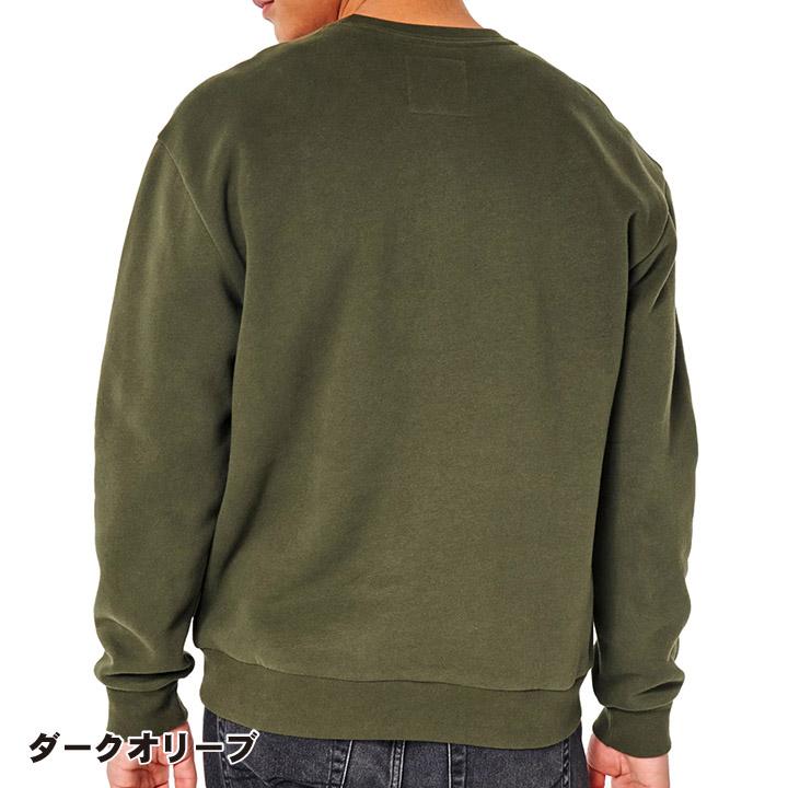 ホリスター メンズ 刺繍ロゴグラフィック クルーネックスウェットシャツ トレーナー 裏起毛 Hollister Logo Graphic Sweatshirt 4カラー｜unechambre｜08