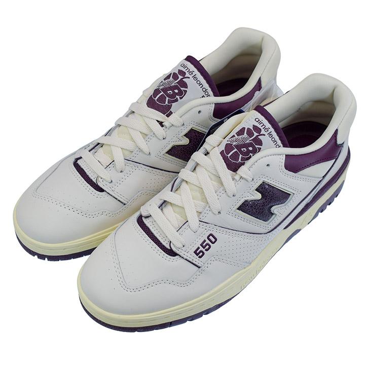 ニューバランス New Balance x ALD エメ・レオン・ドレ Aime Leon Dore BB550AR1 テディ・サンティス Teddy Santis レザー オフホワイト/パープル｜unechambre｜04