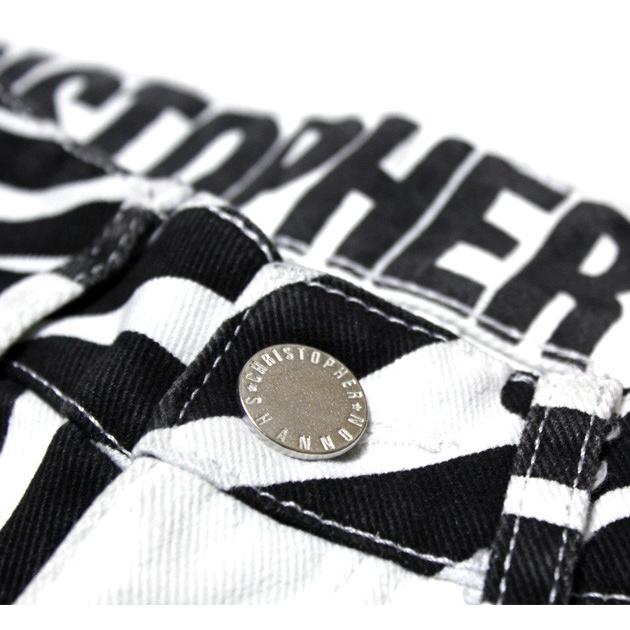 CHRISTOPHER SHANNON (クリストファー シャノン) SWIRL SHORTS (BLACK/WHITE) ショーツ/プリント/ゼブラ柄/渦巻き/UNISEX ブラック/ホワイト_2