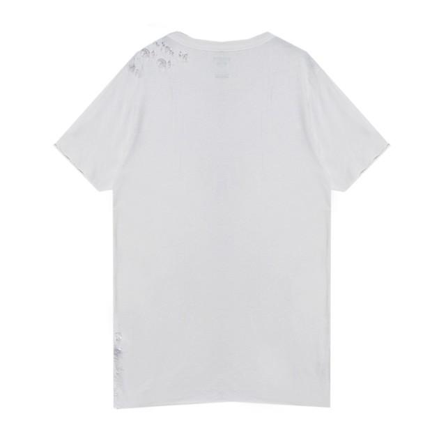 NSF CLOTHING (エヌエスエフ) PHILIPPE TEE (WHITE SUPER DESTROY