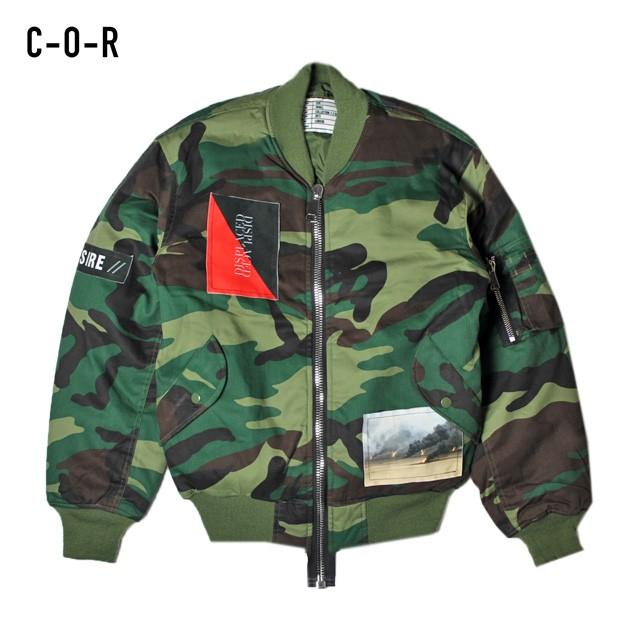 C-O-R (チルドレン オブ レボリューション) MA-1 COR LAND BOMBER (WOODLAND CAMO) ボンバー/ジャケット/パッチ/迷彩/UNISEX ウッドランド カモ
