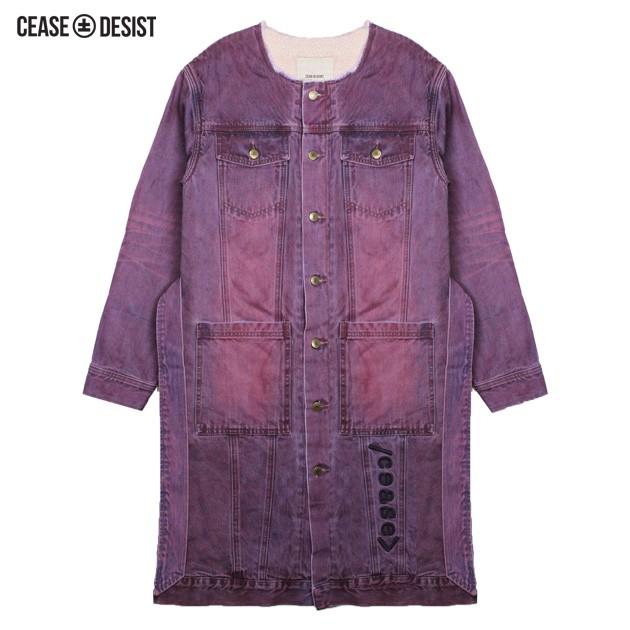 CEASE±DESIST (シーズ アンド デジスト) DENIM SHERPA COAT (JOKER DYE