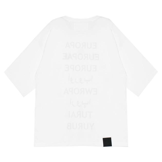 UEG (ウーサーエジェッタ) OVERSIZED TEE REFUGEE (WHITE) [Tシャツ/カットソー/オーバーサイズ/UNISEX] [ホワイト]｜uneekbasemnt｜02