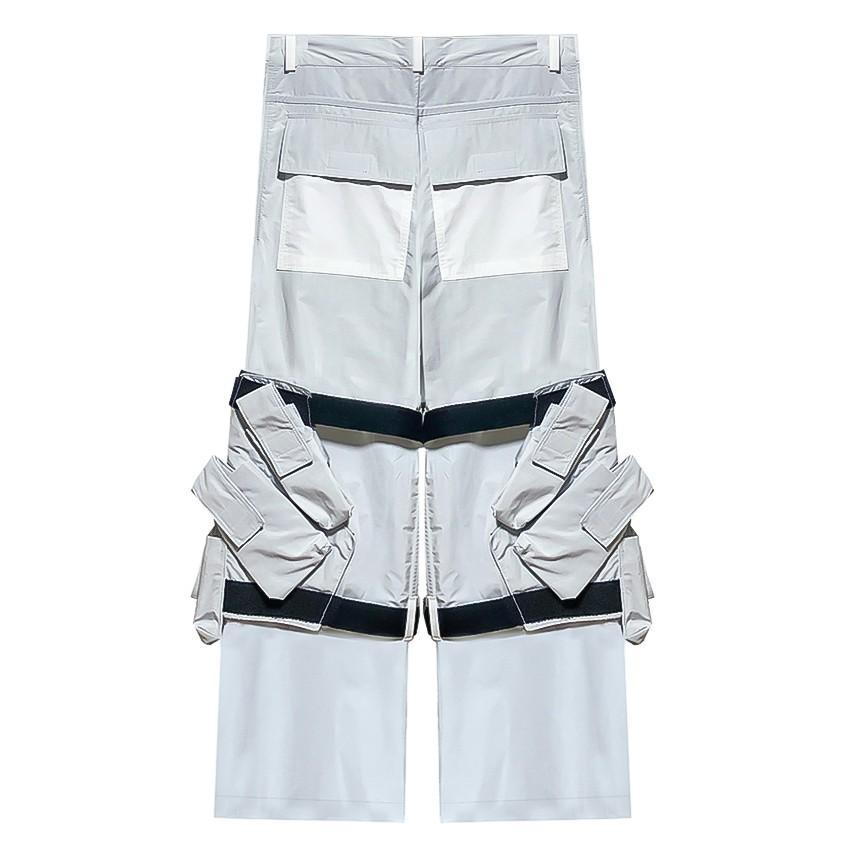 BRYAN JIMENEZ (ブライアン ヒメネス) ADAPTABLE COMBAT BAGS TROUSER (GREY) [カーゴパンツ パラシュートパンツ ボトムス トラウザー ミリタリー] [グレー]_1
