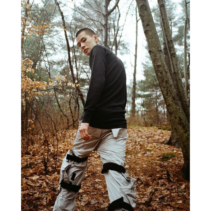 BRYAN JIMENEZ (ブライアン ヒメネス) ADAPTABLE COMBAT BAGS TROUSER (GREY) [カーゴパンツ パラシュートパンツ ボトムス トラウザー ミリタリー] [グレー]_8