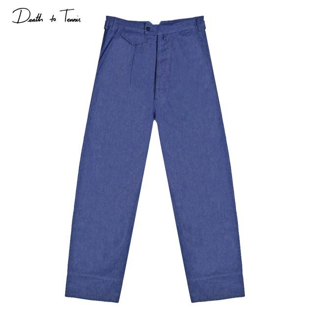 DEATH TO TENNIS (デス トゥ テニス) ARMSTRONG DENIM WIDE PANT (DARK DENIM) [デニム/パンツ/トラウザー/ワイド/UNISEX] [ダーク デニム]