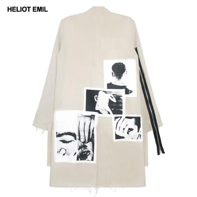 HELIOT EMIL(BEIGE) [ロングコート/ジャケット/UNISEX] HELIOT EMIL (エリオット エミル) RAW COAT (BEIGE) [ロング