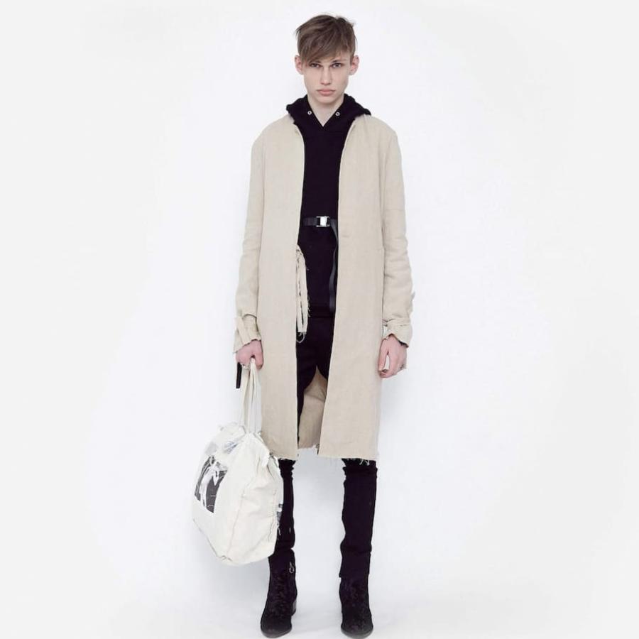 HELIOT EMIL(BEIGE) [ロングコート/ジャケット/UNISEX] HELIOT EMIL (エリオット エミル) RAW COAT (BEIGE) [ロング
