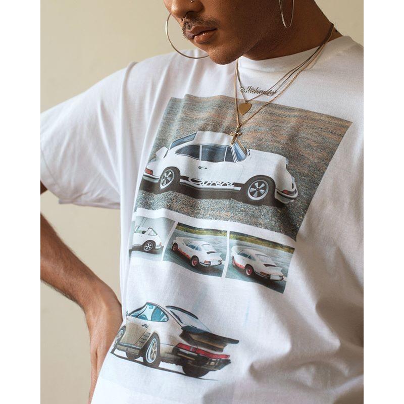 XYLK (シルク) PORSCHE 911 T-SHIRT (WHITE) [Tシャツ