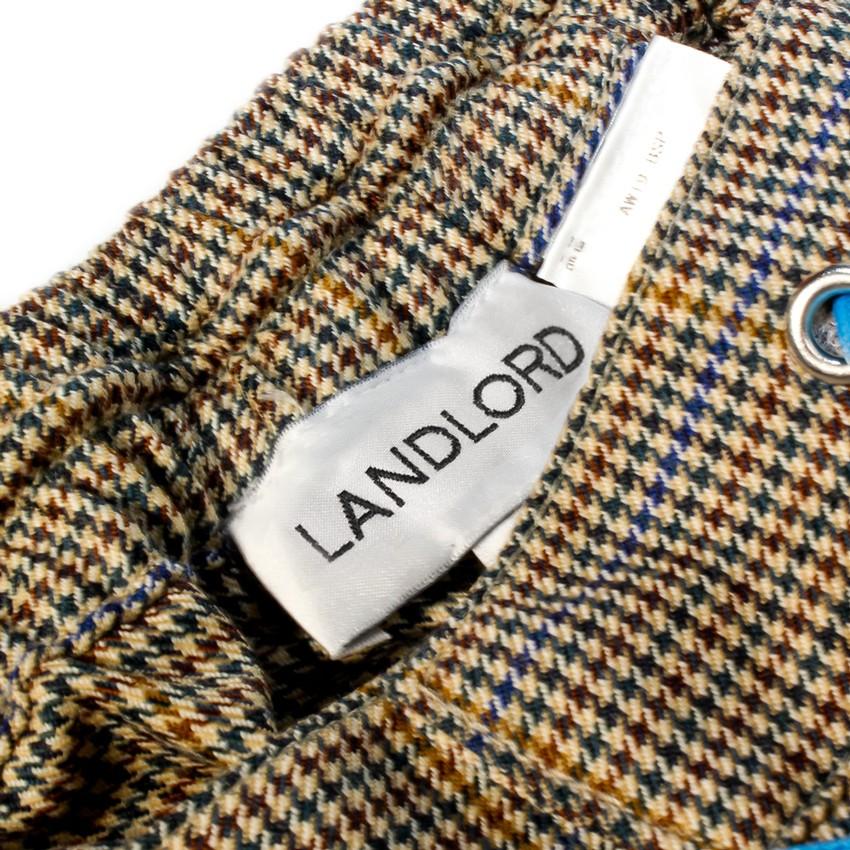 LANDLORD NEW YORK (ランドロード) BAGGY SUIT PANTS (CHECK) [カーゴパンツ トラックパンツ パラシュートパンツ トラウザー ボトムス] [チェック]の画像