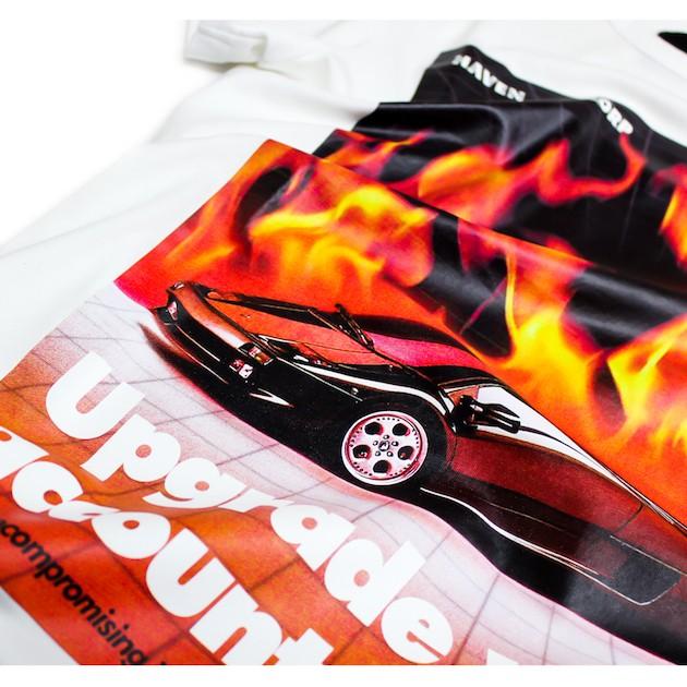 BLOOD BROTHER (ブラッド ブラザー) FLAMES T-SHIRT (WHITE) [Tシャツ/カットソー/トップス/ランボルギーニ/グラフィック/UNISEX] [ホワイト]｜uneekbasemnt｜06