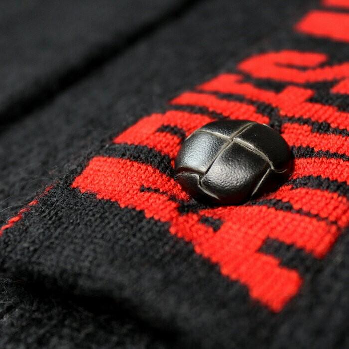 ARIES (アリーズ / アリエス) CARDIGAN (BLACK/RED