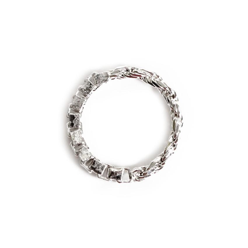 WWW.WILLSHOTT (ウィルショット) 2 LINK FUSED RING (SILVER) [リング