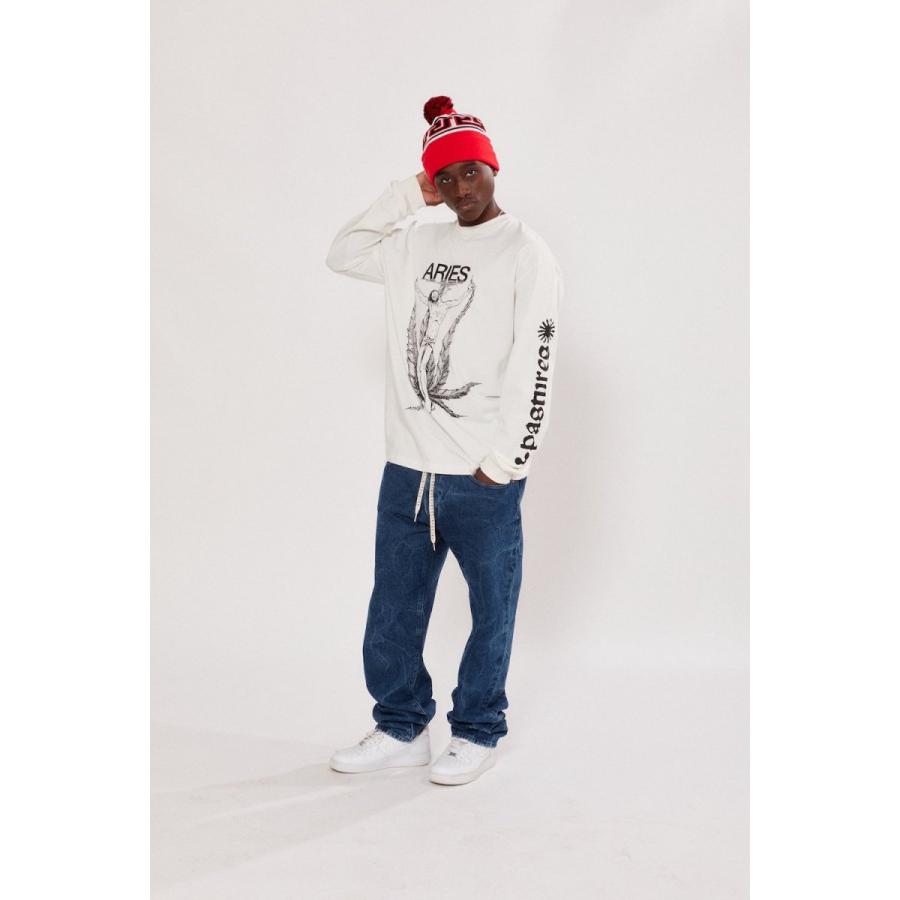 ARIES (アリーズ アリエス) ELASTIC WAISTBAND BATTEN JEANS (MID WASH 